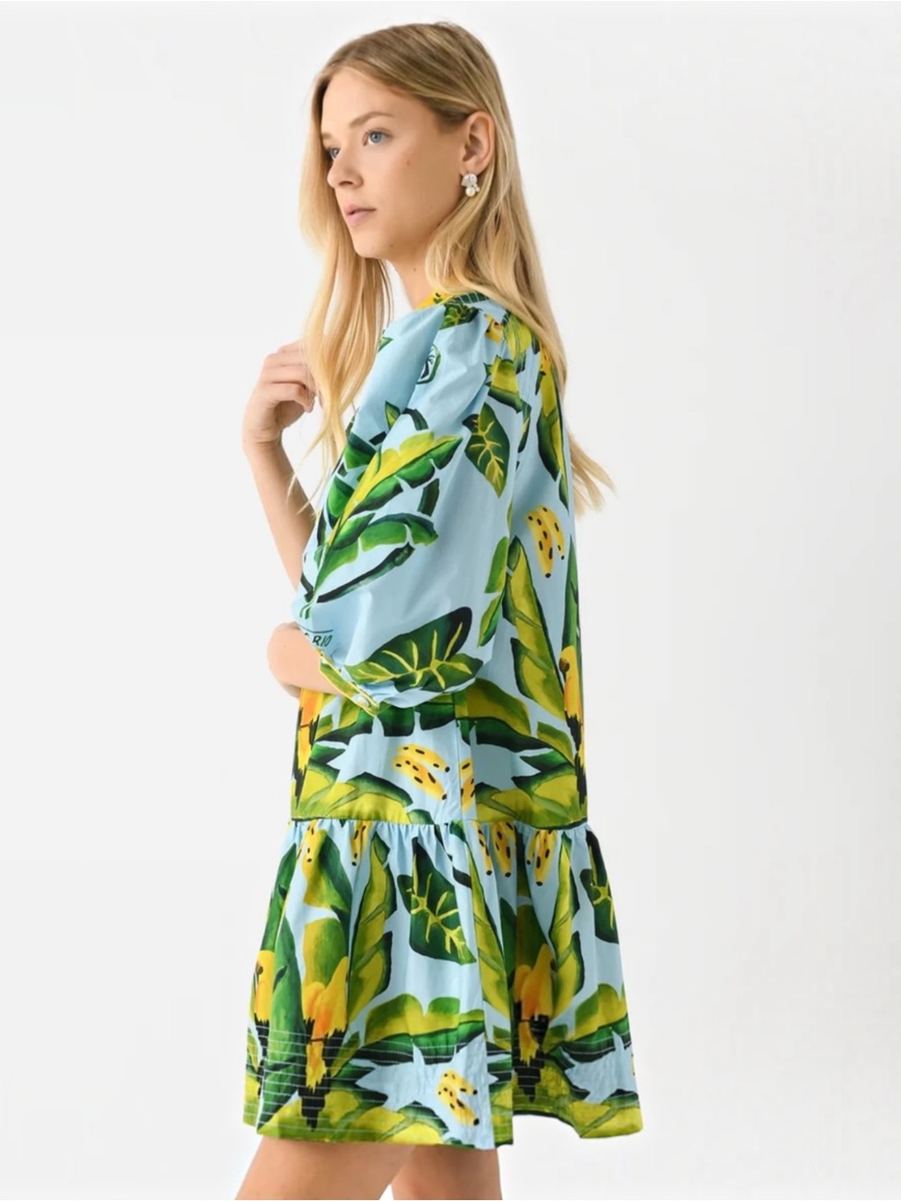 NWT FARM Rio Summer Foliage Dress Size M - Picture 5 of 14
